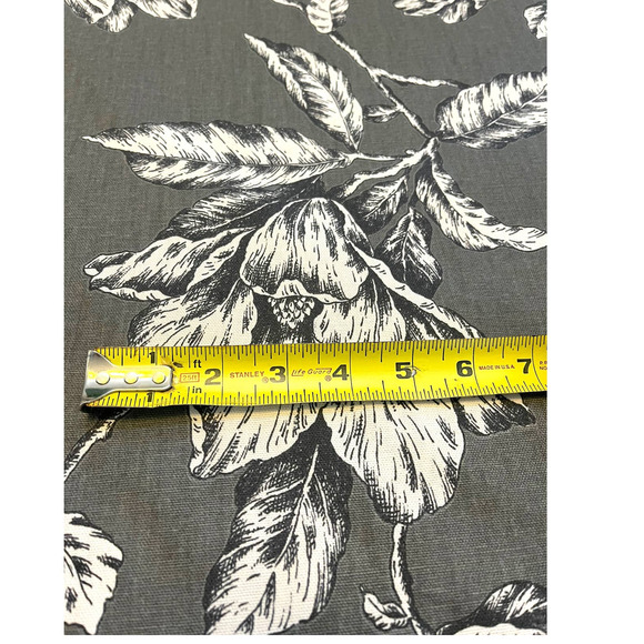 3 yds Magnolia Home Stan Cathell ANTEBELLUM 54" Decorator Fabric | Gray Floral - Picture 5 of 16